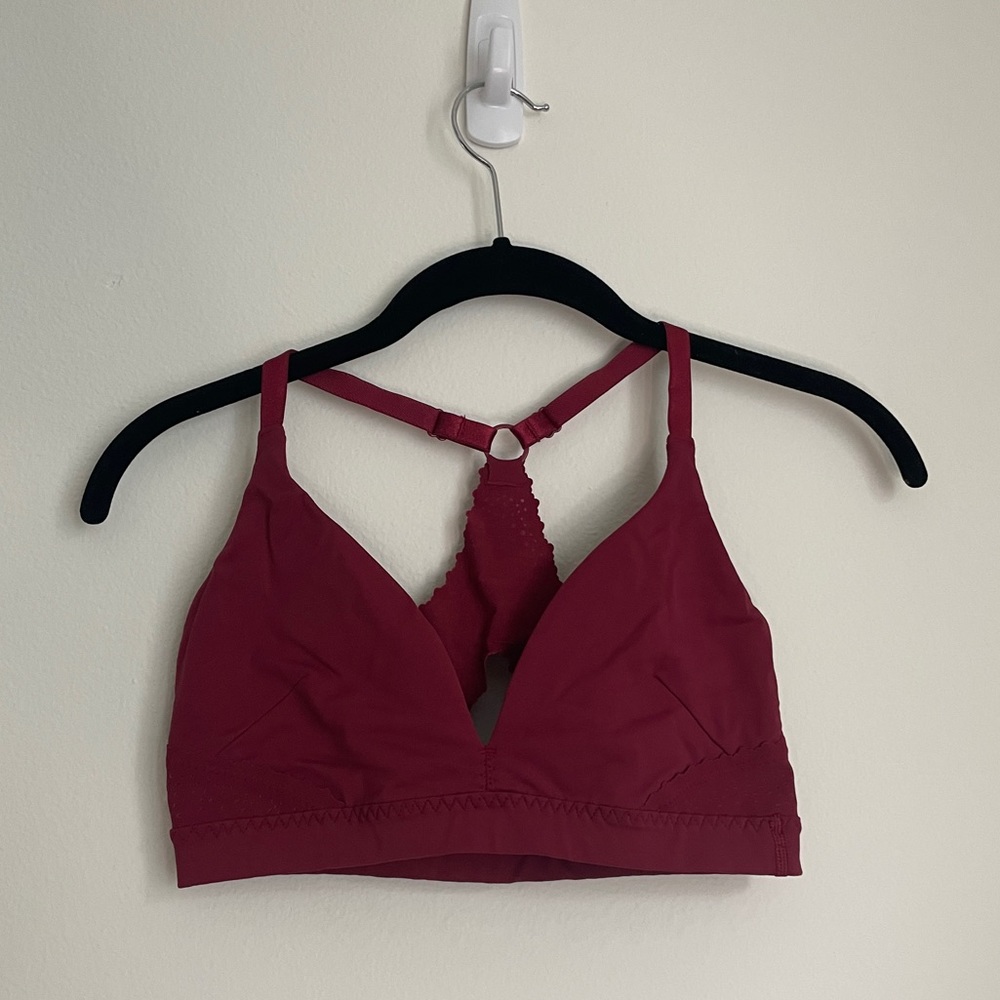 Lululemon Burgandy Bra Top with Adjustable Straps